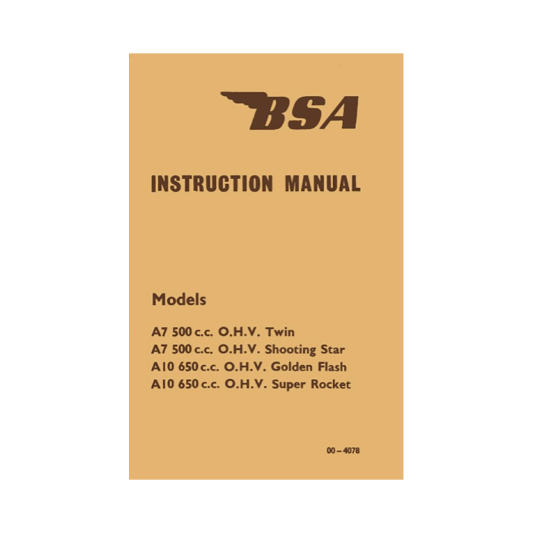 Home - BSA Manuals